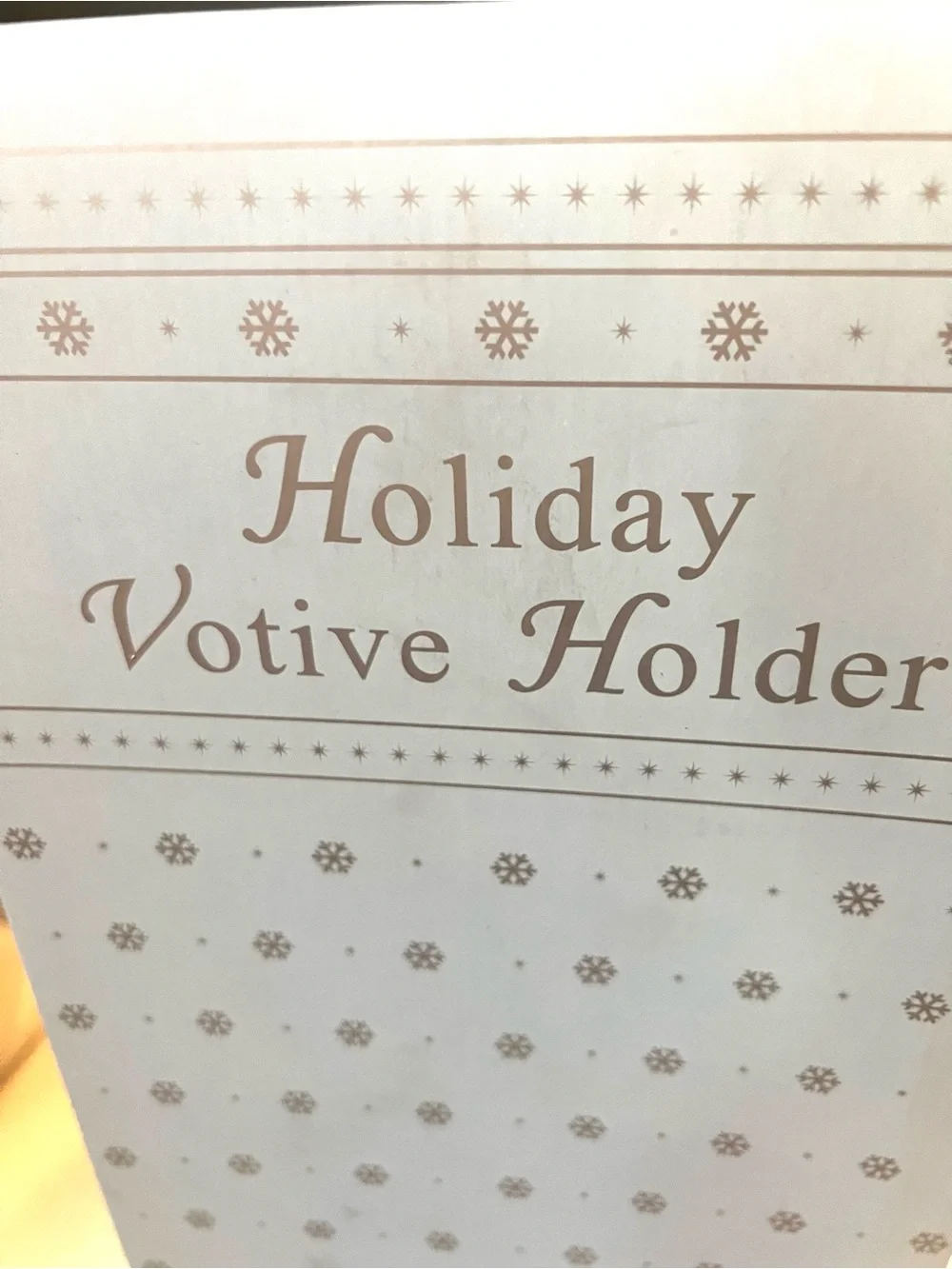 Holiday Figurine Candle Holder - White and Green